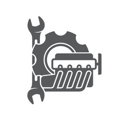 illustration of tune up, automotive, vector art.