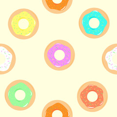 seamless pattern with donat