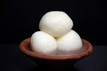 Indian traditional Assorted Sweets Rasgulla made from milk.