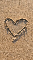 heart on the sandI