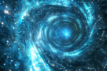 Cosmic Wormhole: Swirling Colors In Space - Perfect For Sci-Fi Book Covers Or Space-Themed Designs