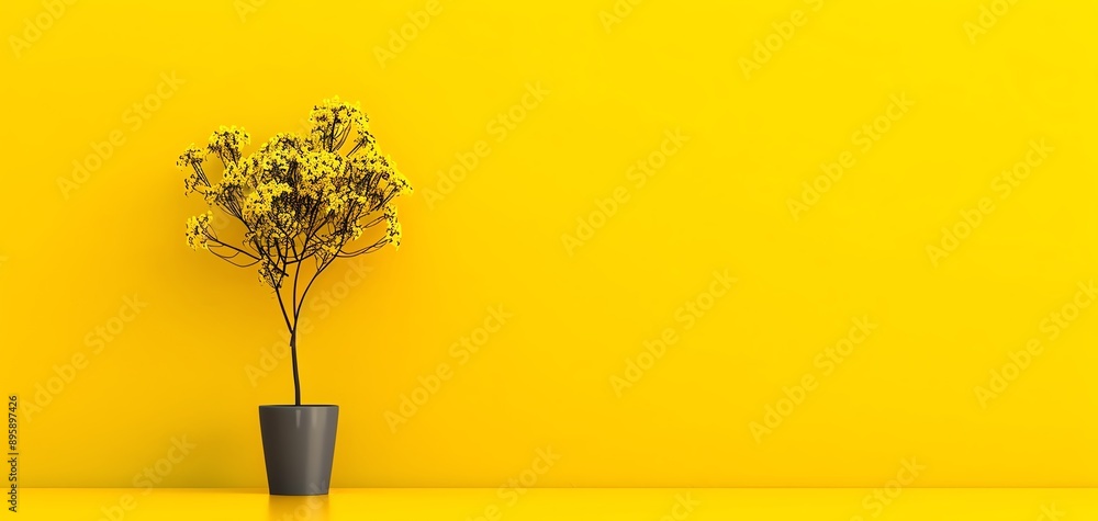 Poster touching vivid scene with simple elements