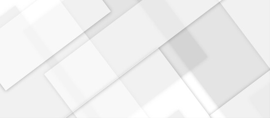 Vector Modern white and gray technology concept diamond triangle geometric line background. modern white and grey gradient color geometric backdrop design cube pattern background for website banner.