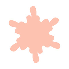 Abstract flowers. Spring flora. Flat vector illustration on white background