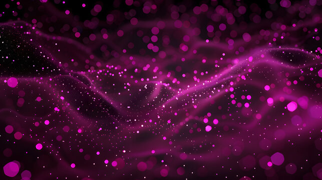 Futuristic pink trapcode form. Abstract dot background. data transfer particle effect