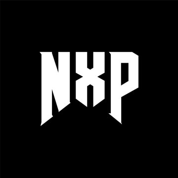 NXP letter logo design for technology company. NXP logo design black and white color combination. NXP logo, NXP vector, NXP design, NXP icon, NXP alphabet. NXP typography logo design.