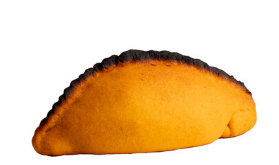 Salteña, typical bolivian empanada, traditional snack, bolivian food, on a transparent background