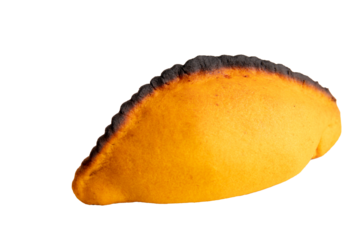 Salteña, typical bolivian empanada, traditional snack, bolivian food, on a transparent background