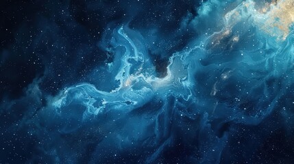 Fototapeta premium Breathtaking Galactic Nebula: Cosmic Swirls of Beauty
