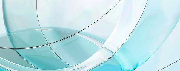 Blue abstract background with curved smooth lines, minimalistic style. Template for cover, certificate, social networks