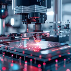 visuals of a quantum metrology setup showcasing advanced technologies and precision engineering that enhance the efficiency and accuracy of modern manufacturing processes 