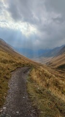Amazing autumn and fall colors in the Caucasus Mountain range around Mestia and Svaneti in Georgia