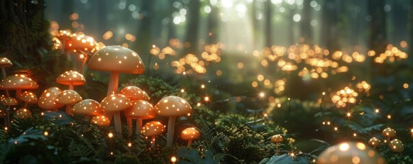 Fairy Ring: Enchanted Forest Gathering, 4K hyperrealistic photo