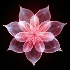 Abstract fractal flower.