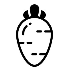 turnip icon sign symbol vector illustration . high quality black style vector icons