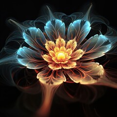Abstract fractal flower.