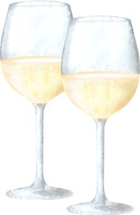 glass of white wine 