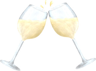 glass of white wine 