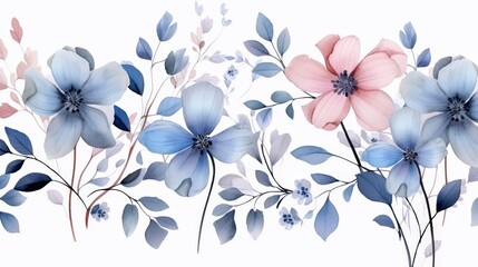 Obraz premium Delicate Floral Arrangement in Soft Pastel Shades