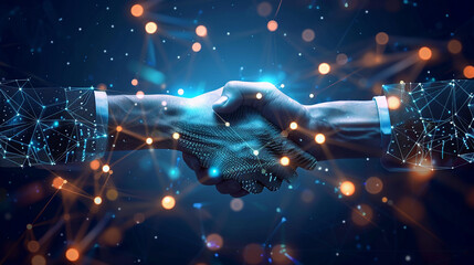 Business Network Concept with Customer Support