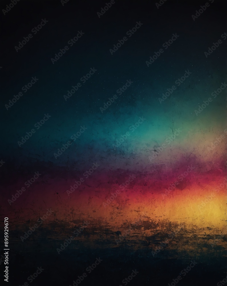 Wall mural dark to light colorful color gradient grungy texture background copy space design