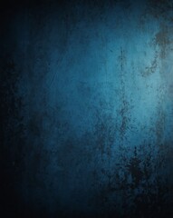 Fototapeta premium dark to light blue color gradient grungy texture background copy space design