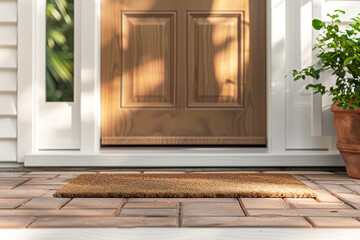 Front Door mat mock up doormat