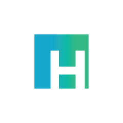 Letter H logo design vector with universal form and creative idea