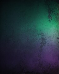 Fototapeta premium green to purple color gradient grungy texture background copy space design