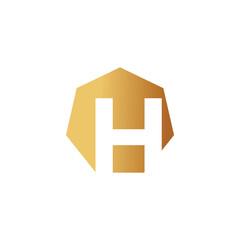 Letter H logo design vector with universal form and creative idea