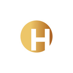 Letter H logo design vector with universal form and creative idea