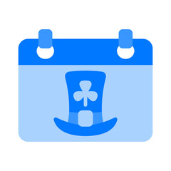 St. Patrick Day Blue Flat