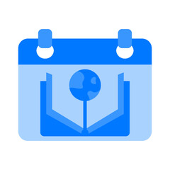 World Book Day Blue Flat