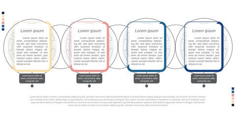 Infographic design template. Workflow plan, presentation timeline in business. on white background.