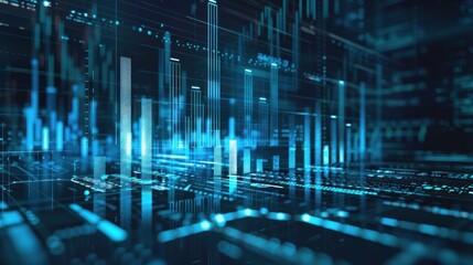 Abstract Digital Data Visualization