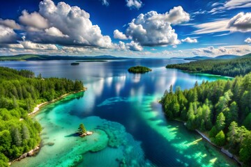 lake in the mountains
