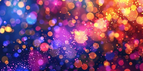 A Symphony of Colorful Fireworks Illuminating the Night Sky