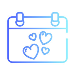 Valentine Day Gradient Linear