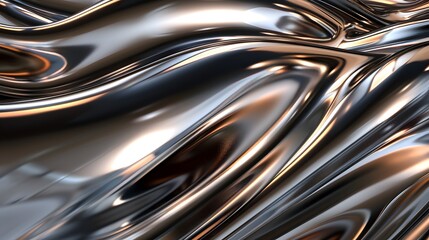 Abstract Metallic: A sleek abstract background with metallic textures and reflective surfaces.
