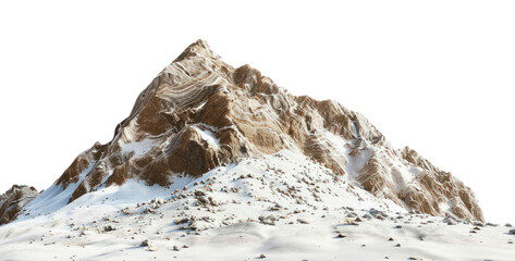 PNG Brown snowy rocky mountain outdoors scenery nature.