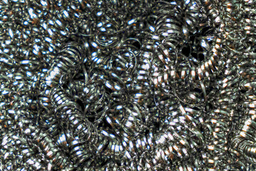 Shiny metallic overlay Close-up photo