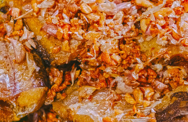 Best Thai food Garlic fried fish menu