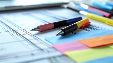 A detailed view of a marketing strategy document with notes and highlights.