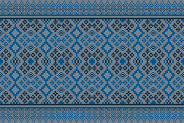 Pixel art pattern seamless for Fabric geometric ethnic pattern seamless,Pixel pattern art wallpaper Background, Design for fabric, curtain, carpet ,geometry seamless pattern art illustration