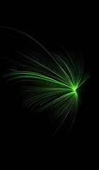 Fototapeta premium Black background with abstract green color