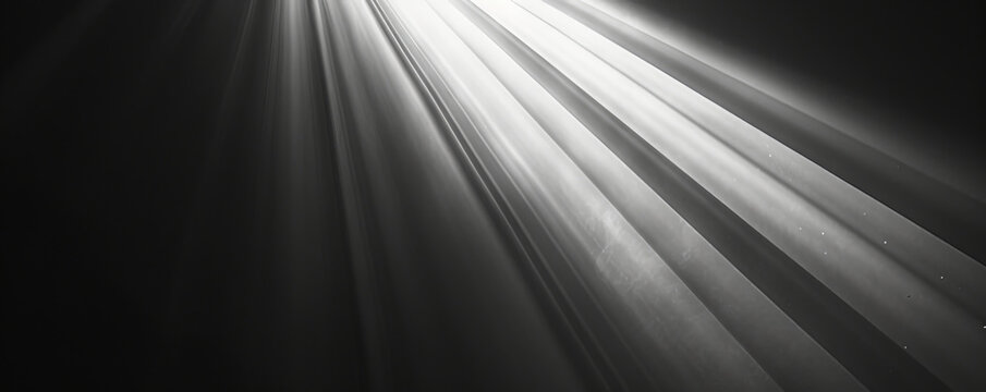 Rays of light shining through darkness, ethereal