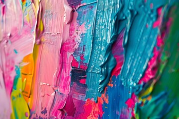 Vibrant Abstract Acrylic Painting