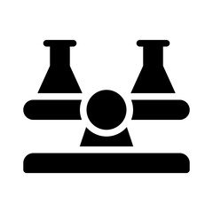 balance scale glyph icon