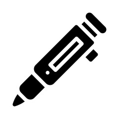 pipette glyph icon