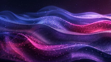 Obraz premium vibrant gradient poster in shades neon waves